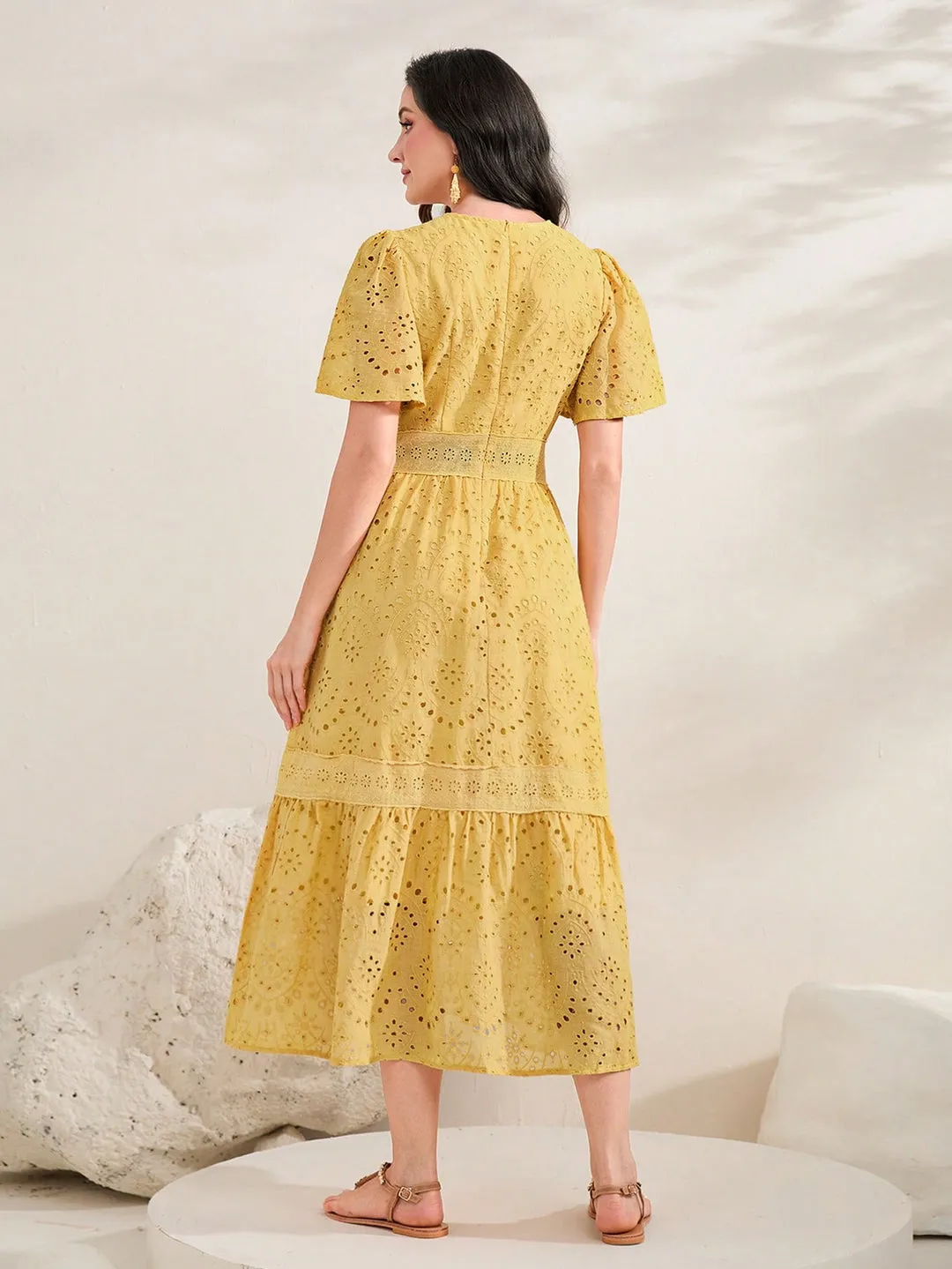 Vestido Lese Manga Solta - Imagem 10