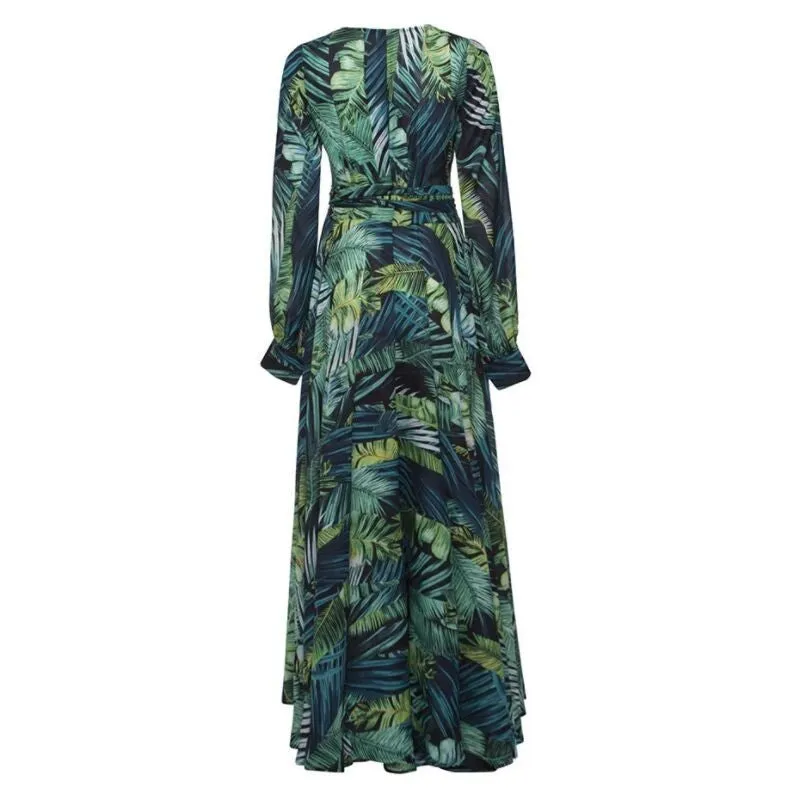 Vestido Longo Verde Tropical - Imagem 6