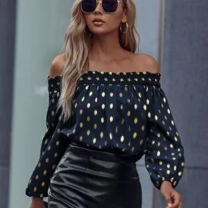 Blusa Elegante Bolinhas