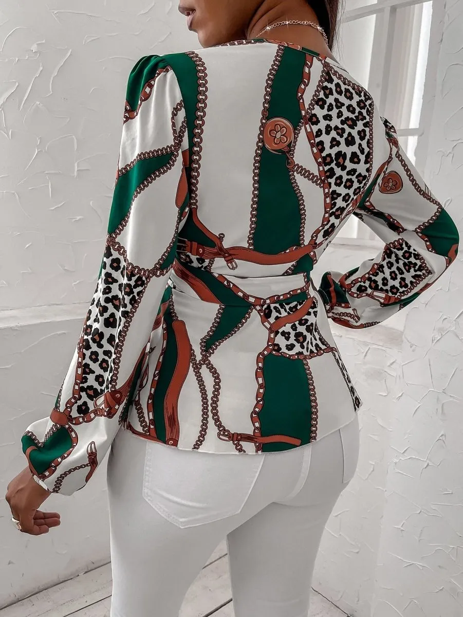 Blusa Estampada Amarração - Imagem 3