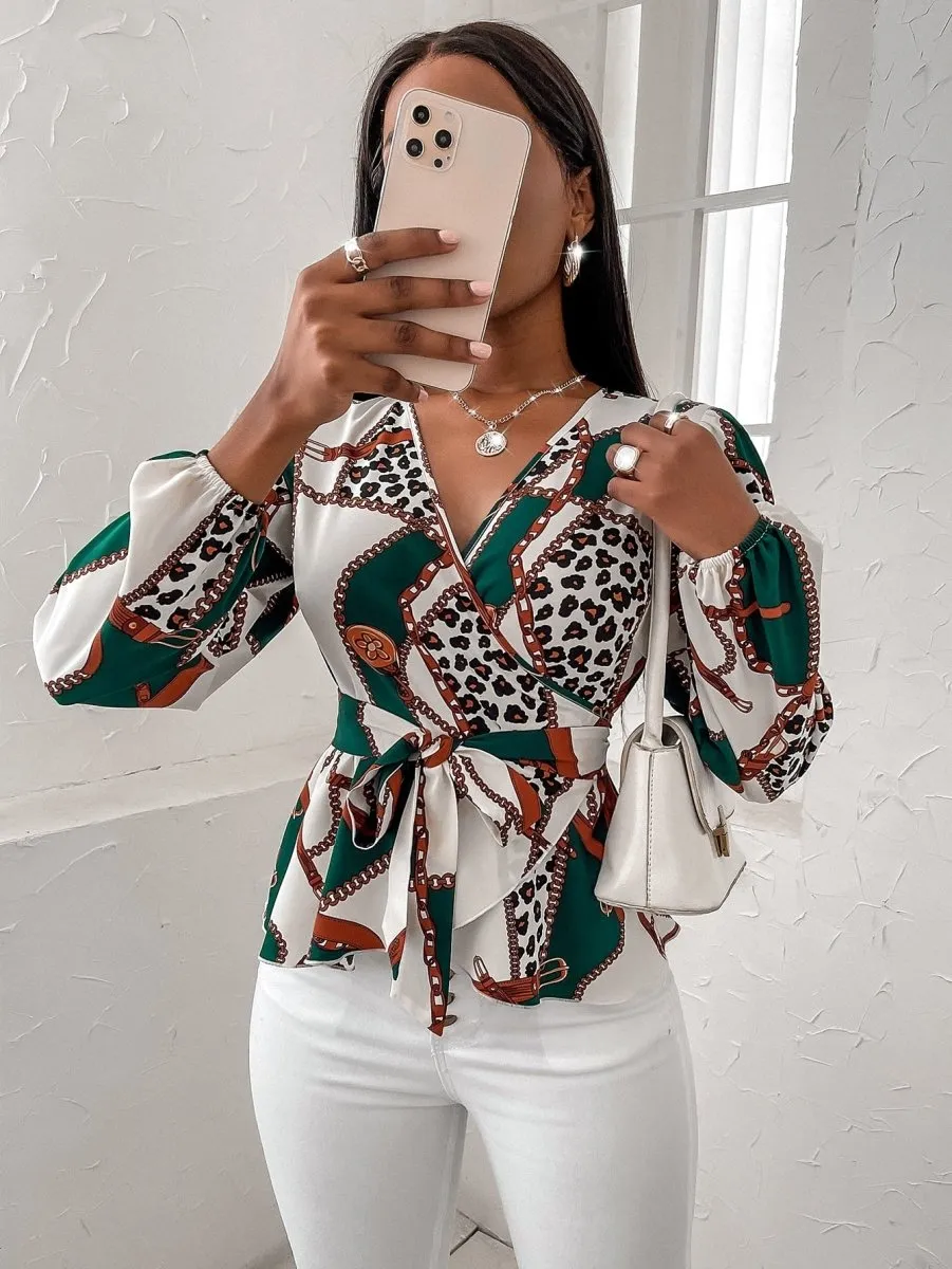 Blusa Estampada Amarração - Imagem 4