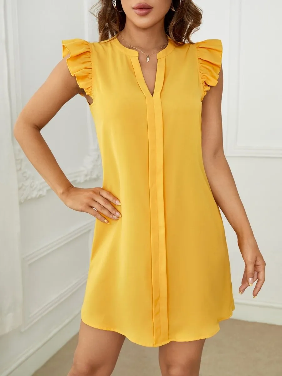 Vestido Curto Detalhe Plissado - Imagem 4