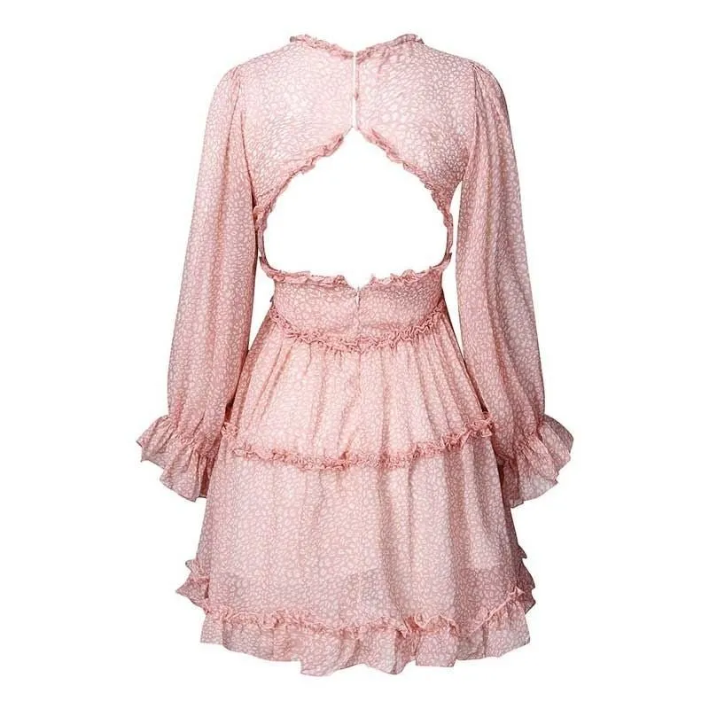 Vestido Curto Rodado Manga Bufante - Imagem 18