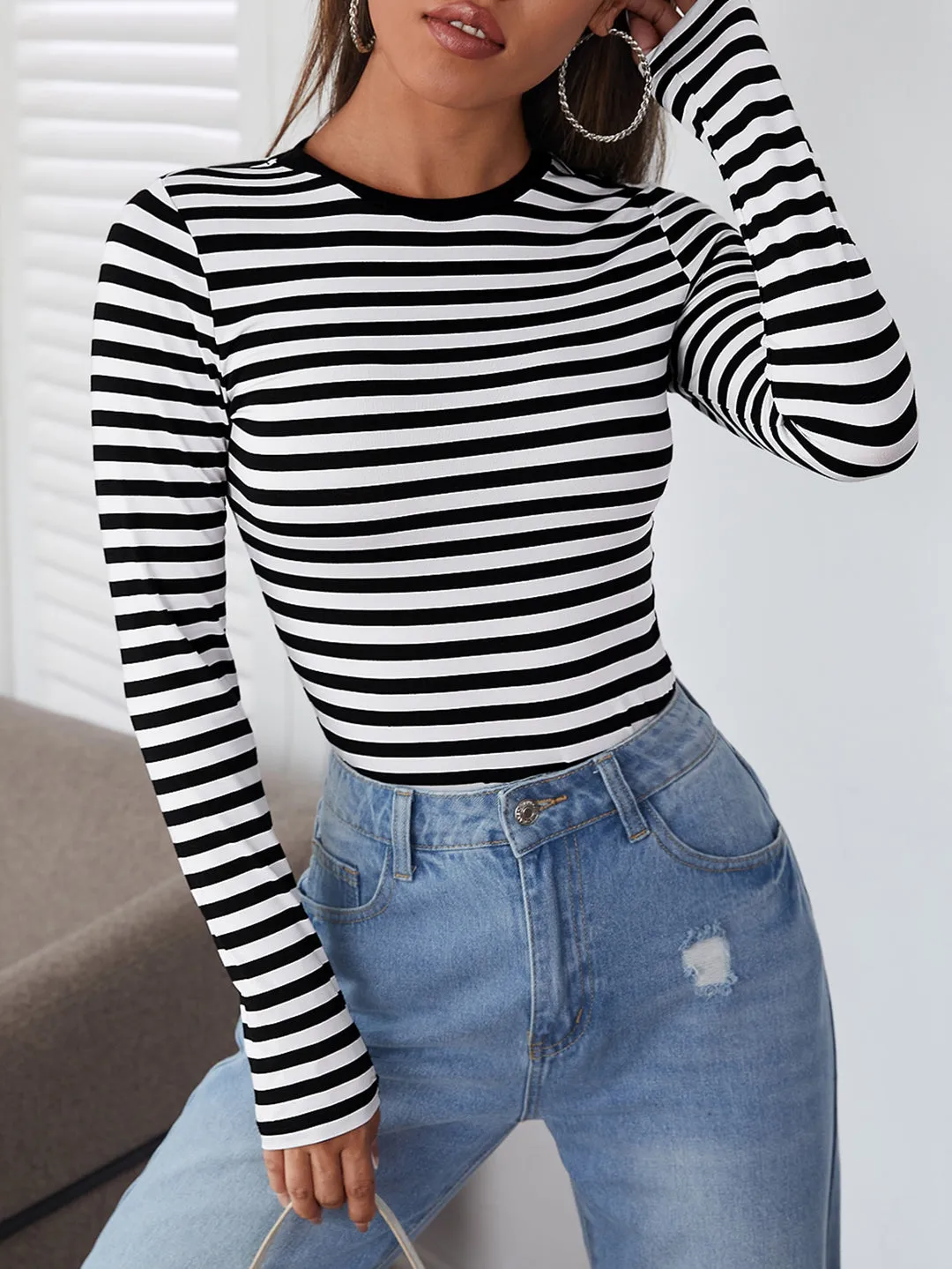 Blusa Manga Longa Listrada