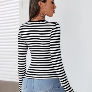 Blusa Manga Longa Listrada