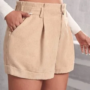 Short Cotelê Plus Size