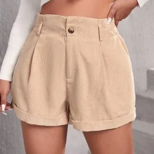 Short Cotelê Plus Size