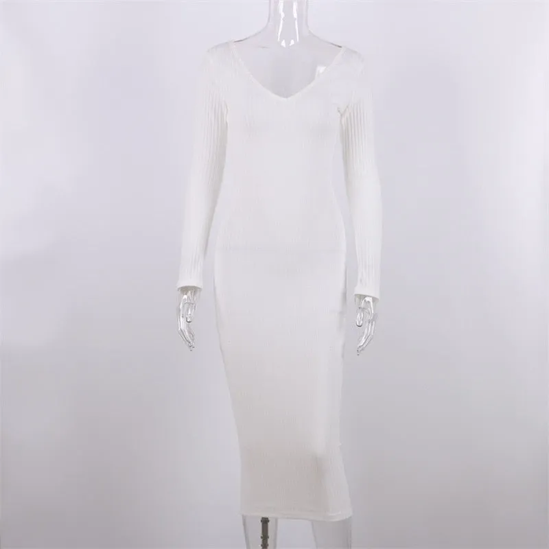 Vestido Midi Tubinho Canelado - Imagem 4