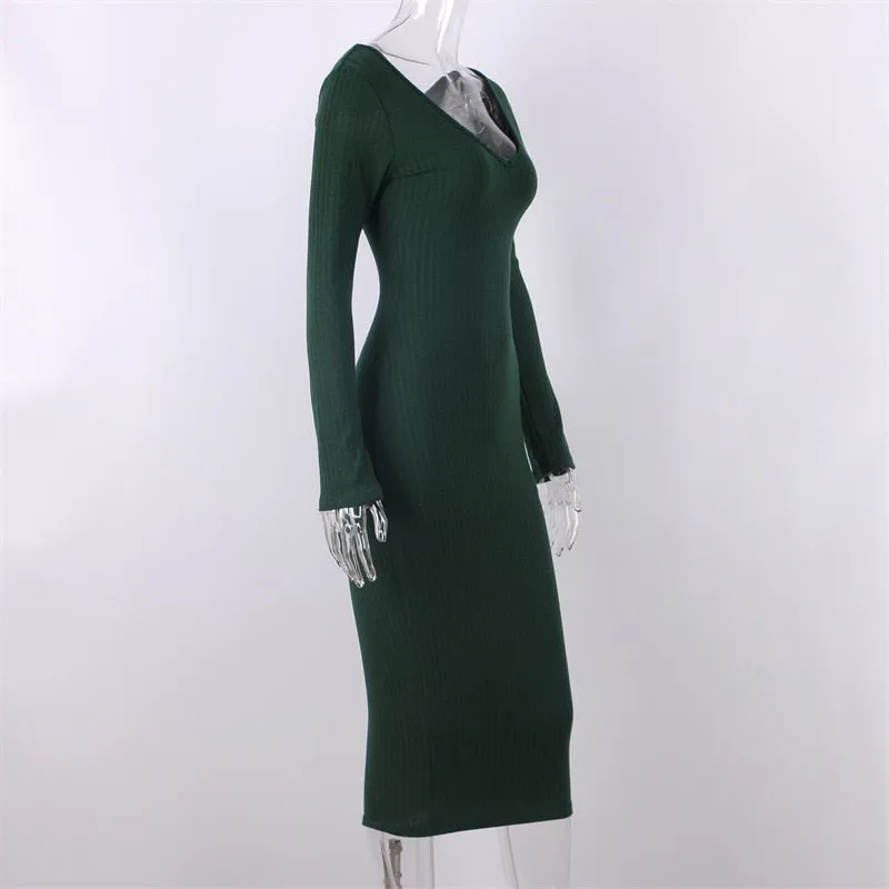 Vestido Midi Tubinho Canelado - Imagem 22