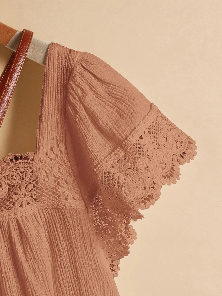 Blusa Com Detalhes Gola Quadrada - Imagem 3