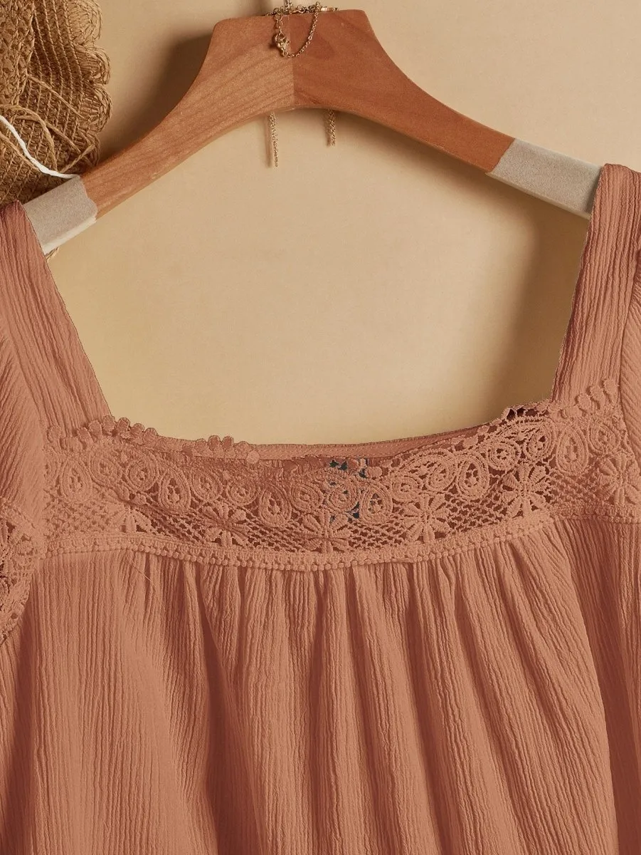 Blusa Com Detalhes Gola Quadrada - Imagem 4