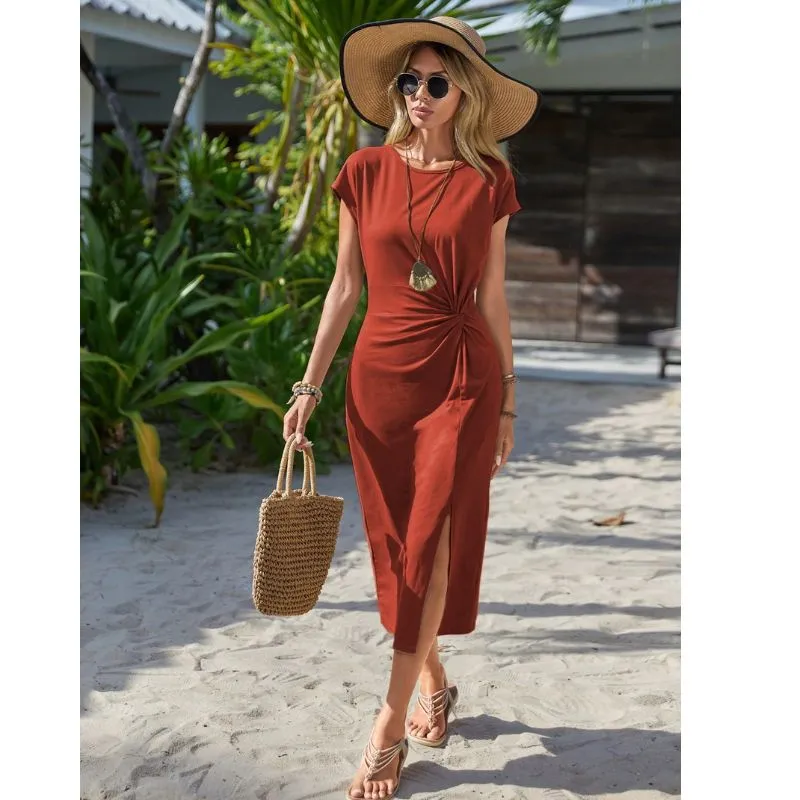 Vestido Sólido Torção - Imagem 12