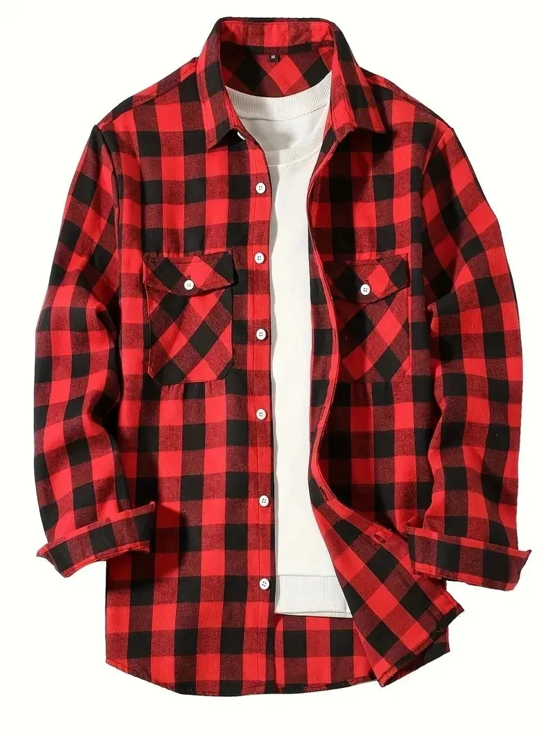 Camisa Masculina Xadrez Flanelada - Imagem 5