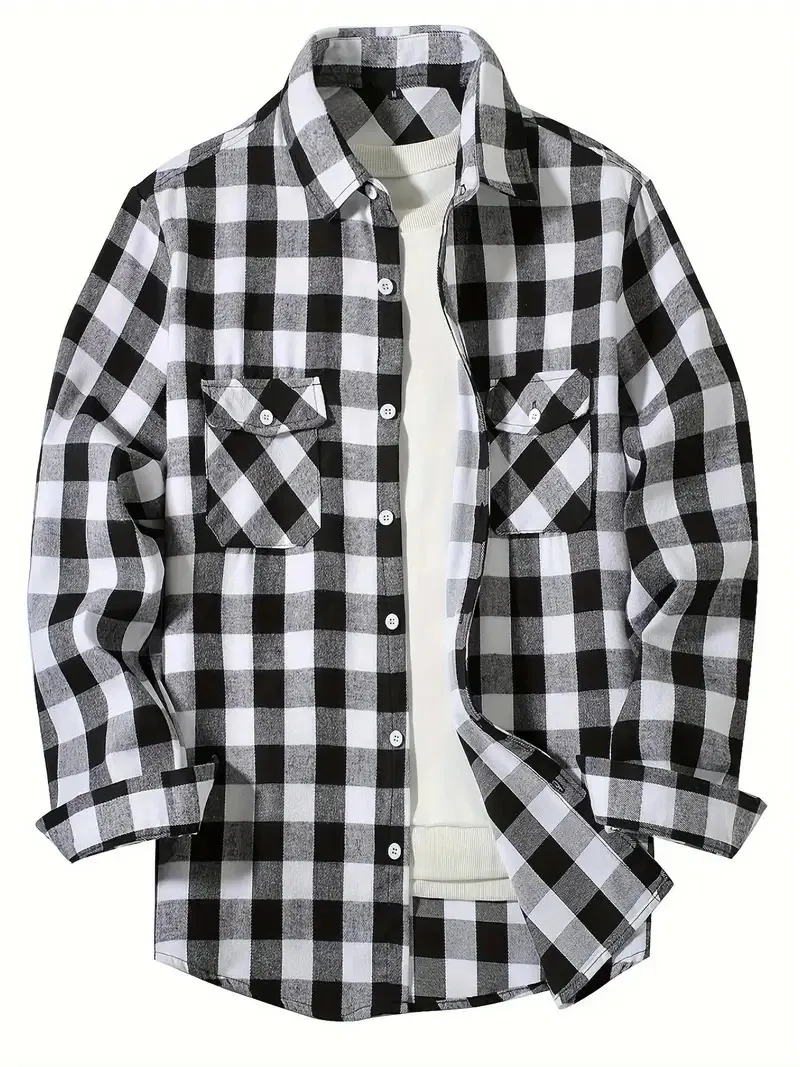 Camisa Masculina Xadrez Flanelada - Imagem 6